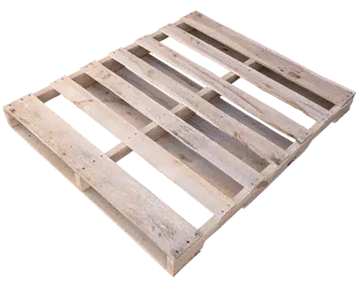 Premium recycled pallet with wide lead deck boards