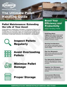 A one page document that highlights the best practices for pallet handling